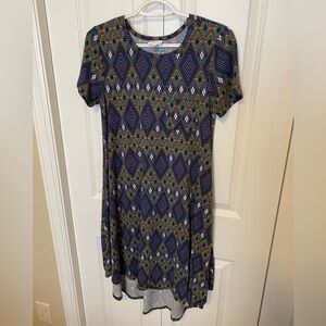LuLaRoe Carly dress XXS geometric print
